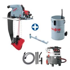 Mafell Scie Spéciale 1P0348 1P0281 DSS 300 CC Scie à Fil Pour Tôles Isolées + Aspirateur S35M + Aspirateur Volumétrique S200 + Kit De Nettoyage