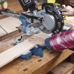 Scheppach Scie à Onglet 5901215903 Scie à Tronçonner HM216 Avec 2 Lames De Scie