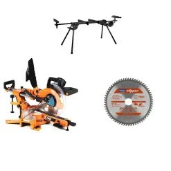 Clipper Scie à Onglet 70184631371 CWM216 Tronçonneuse 216 Mm + Support + Lame De Scie Pour Bois/composites