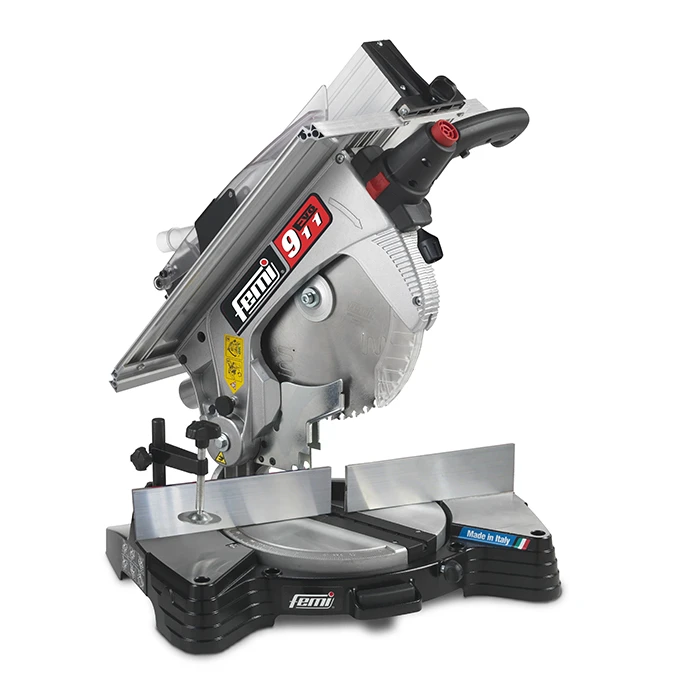 Femi Scie à Onglet 8436047 911 EVO Scie à Tronçonner/à Onglet Avec Table Supérieure 1600W 230V 3 Femi Scie à Onglet 8436047 911 EVO Scie à Tronçonner/à Onglet Avec Table Supérieure 1600W 230V