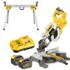DeWalt DCS777T2-QW-DE7033 DCS777T2-QW XR FlexVolt 54 Volt 6.0Ah Li-Ion Tronçonneuse Et Scie à Onglets 216 Mm + Support DE7033 -Scie Soldes dcs777t2 qw de7033 dcs777t2 qw xr flexvolt 54 volt 6 0ah li ion tronconneuse et scie a onglets 216 mm support de7033