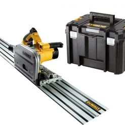 DeWalt DWS520KT-QS Scie Circulaire De 55 Mm + Rail De Guidage De 1,5 M
