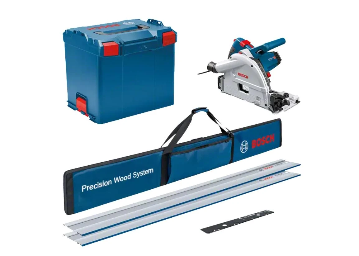 Bosch Bleu Scie Circulaire GKT 55 GCE + 2x Rails De Guidage + Pochette Pour FSN + Pièce De Liaison En L-Boxx 0615990M9B 3 Bosch Bleu Scie Circulaire GKT 55 GCE + 2x Rails De Guidage + Pochette Pour FSN + Pièce De Liaison En L-Boxx 0615990M9B