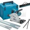 Makita Scie Circulaire SP6000J1X2 230V Scie Plongeante Circulaire 165 Mm + 2 Rails + Jeu De Jonction + Sac De Rangement -Scie Soldes sp6000j1x2 230v scie plongeante circulaire 165 mm 2 rails jeu de jonction sac de rangement