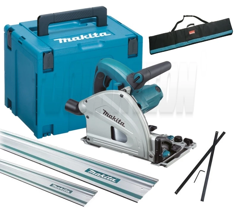 Makita Scie Circulaire SP6000J1X2 230V Scie Plongeante Circulaire 165 Mm + 2 Rails + Jeu De Jonction + Sac De Rangement 3 Makita Scie Circulaire SP6000J1X2 230V Scie Plongeante Circulaire 165 Mm + 2 Rails + Jeu De Jonction + Sac De Rangement